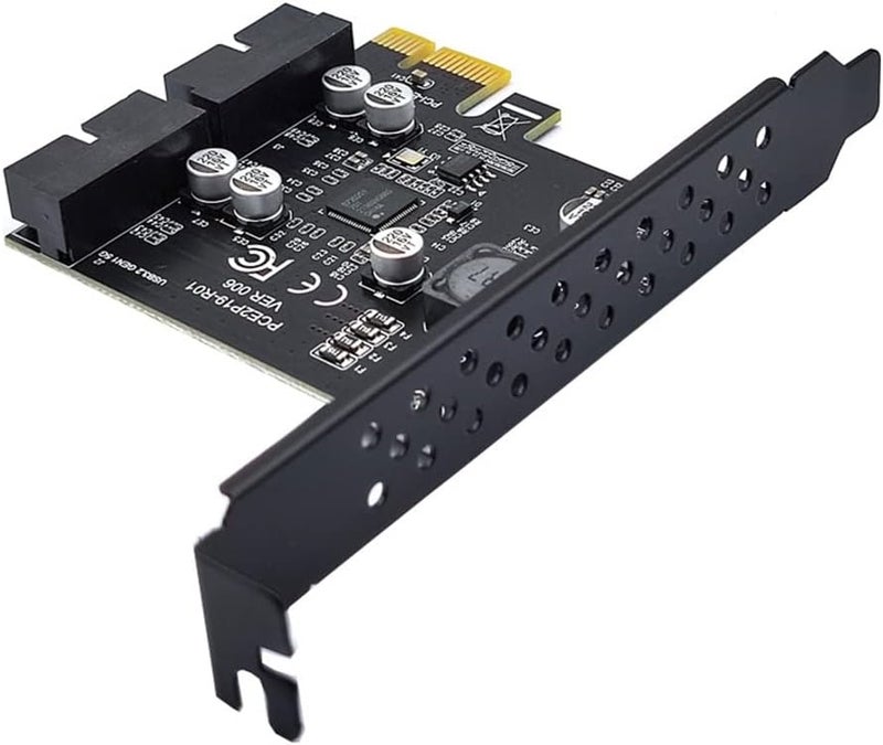 بطاقة محول USB3.2 GEN1 5Gbps، بطاقة توسيع بـ 7 منافذ، بطاقة توسيع GEN1 أمامية - Image 5