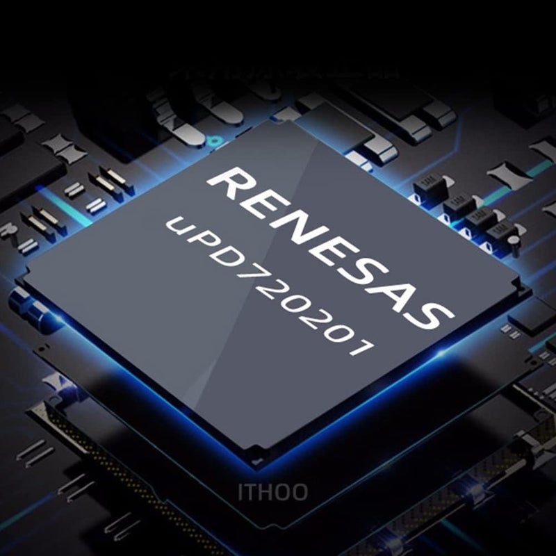 بطاقة محول USB3.2 GEN1 5Gbps، بطاقة توسيع بـ 7 منافذ، بطاقة توسيع GEN1 أمامية - Image 4