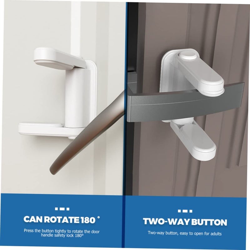 2pc Safety Door Lock Adhesive for Toddlers Easy Installation Child Proof - Image 5