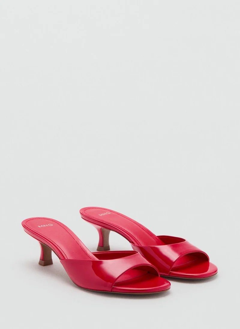 مانجو Kitten-Heel Sandals With Strap