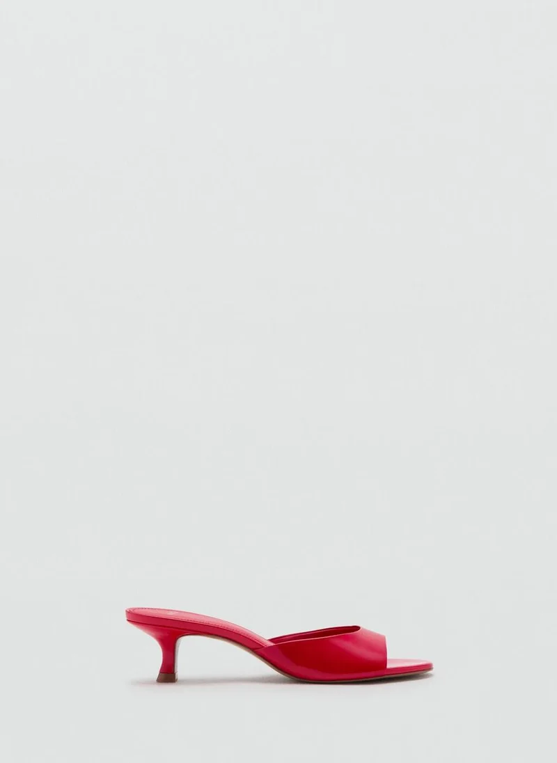 مانجو Kitten-Heel Sandals With Strap