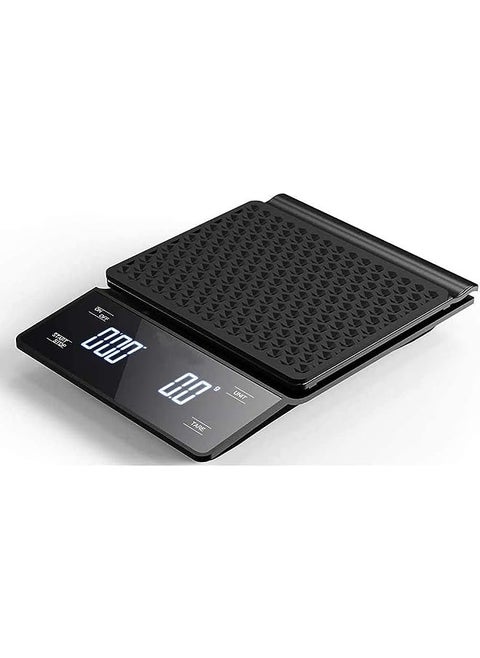 High precision drip coffee scale with 3kg/0.1g LED display on coffee scale with timer and touch button