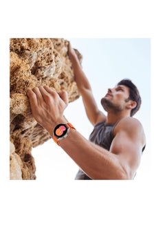 Generic Durable 20mm Nylon Sport Loop Band for Samsung Galaxy Watch 6 5 4 40mm 44mm/Watch Classic 42mm 43mm 46mm 47mm Woven Fabric Alpine Loop Sports Band From Ten Tech - orange  - Image 5