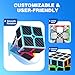 AuntyFey Speed Cube Set 5 Pack Bundle of 2x2 3x3 4x4 5x5 Pyraminx Magic Speed Cube Puzzle Cube for Kids Beginner Adults - Image 4