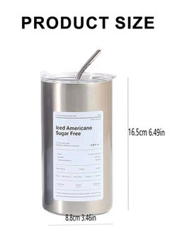ShebSheb Stainless Steel Coffee Mug with Lid and Straw, Insulated Tumbler Coffee Cup,Vacuum Double Layer Tea Cup for Office Home Travel Coffee Milk Tea Latte  - Image 4