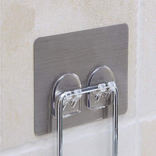 Vihax Soap Dishes Double Layers Adhesive Soap Holder Stainless Steel Shower Soap Holder Sponge Box for Bathroom/Kitchen/Tile Mounted 2 Tier (Double Layers) - Image 4