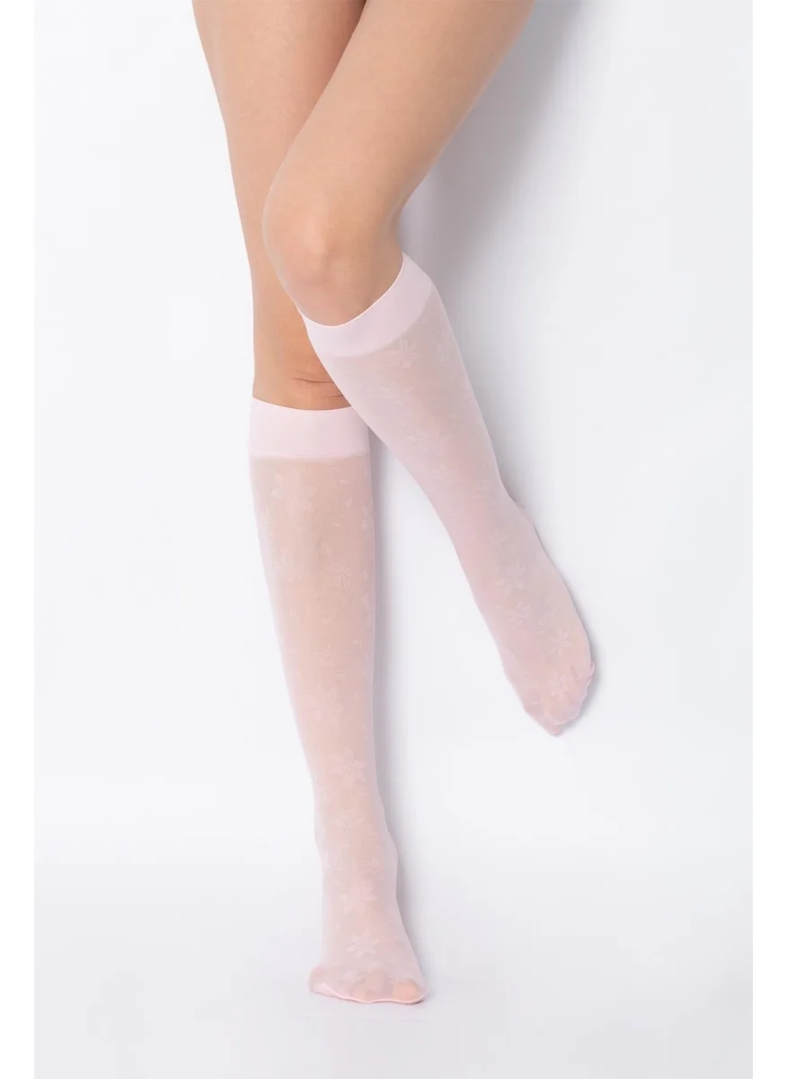 دو رى مى Patterned Knee High Socks Royale