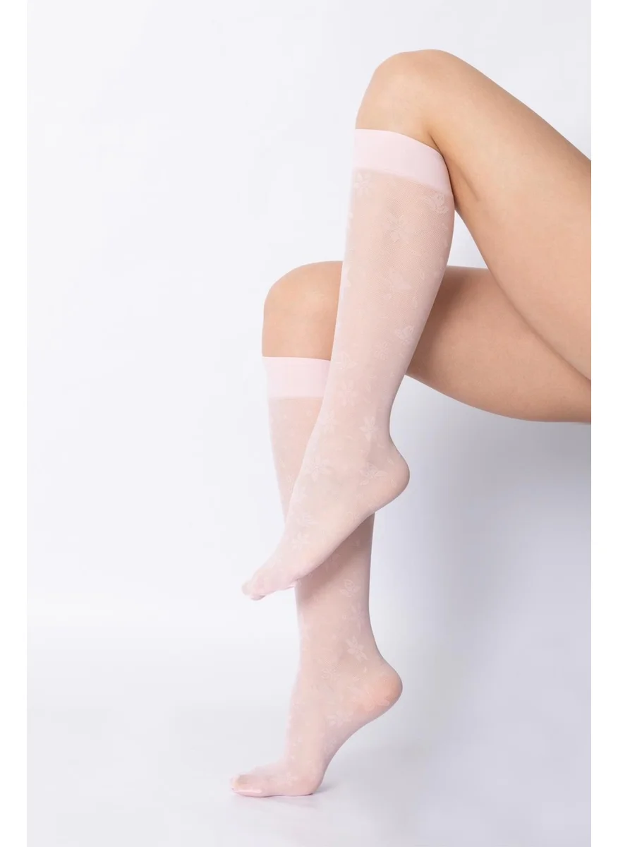 دو رى مى Patterned Knee High Socks Royale