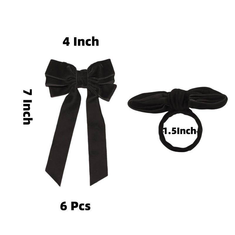 Meseey Bow Napkin Rings Set of 12 Luxury Soft Black Velvet Napkin Holders, Elegant Bow Design for Christmas Holiday Dinner Wedding Party Table Decor - Image 2