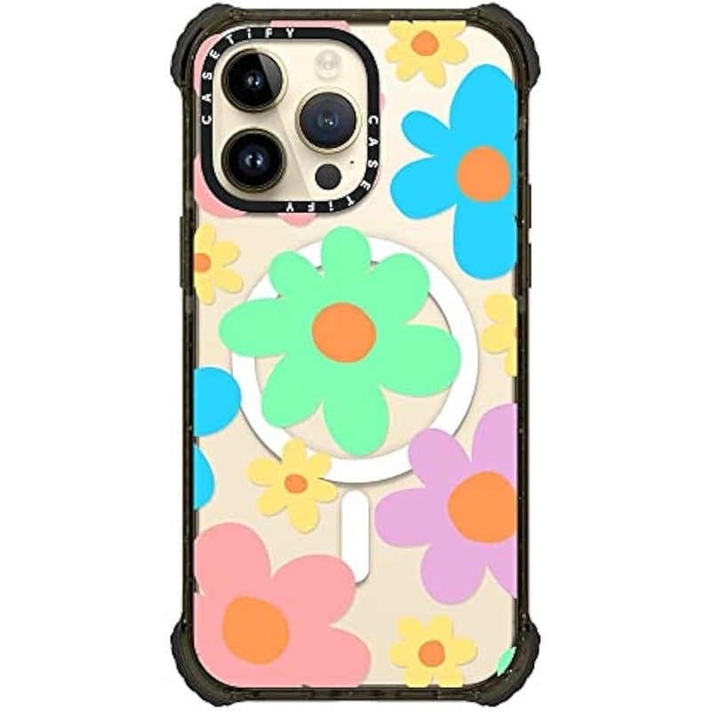 كاستيفي Casetify Ultra Impact iPhone 14 Pro Max Case 【5X Military Grade Drop Tested / 11.5ft Drop Protection/Compatible with Magsafe】 - Aries Moross- Sticker - Glossy Black - Image 4