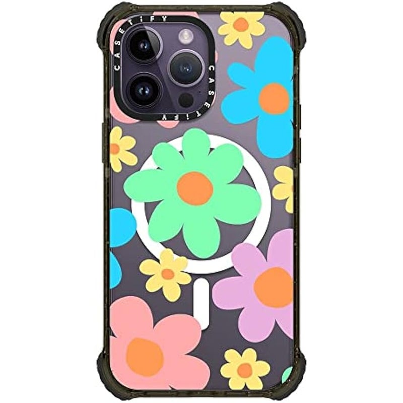 كاستيفي Casetify Ultra Impact iPhone 14 Pro Max Case 【5X Military Grade Drop Tested / 11.5ft Drop Protection/Compatible with Magsafe】 - Aries Moross- Sticker - Glossy Black - Image 1