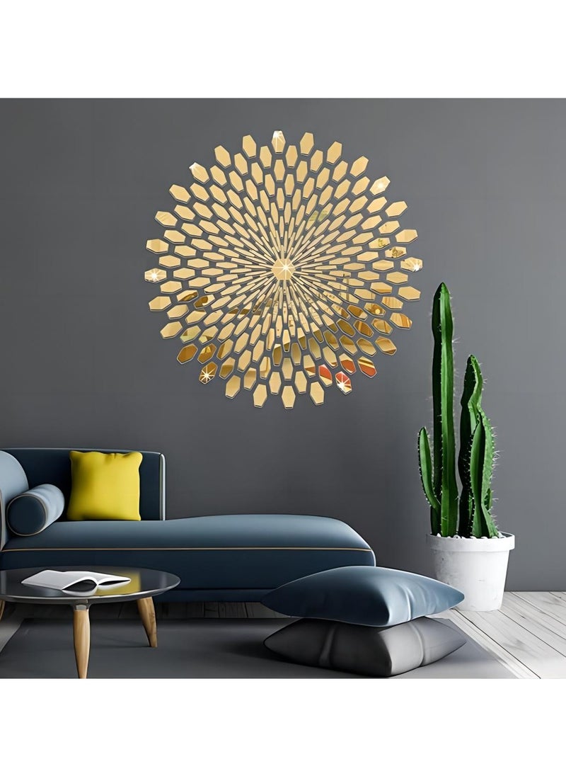 Generic - DIY Mirror Wall Stickers Acrylic Sun Flower Mirror Wall Stickers - Image 1
