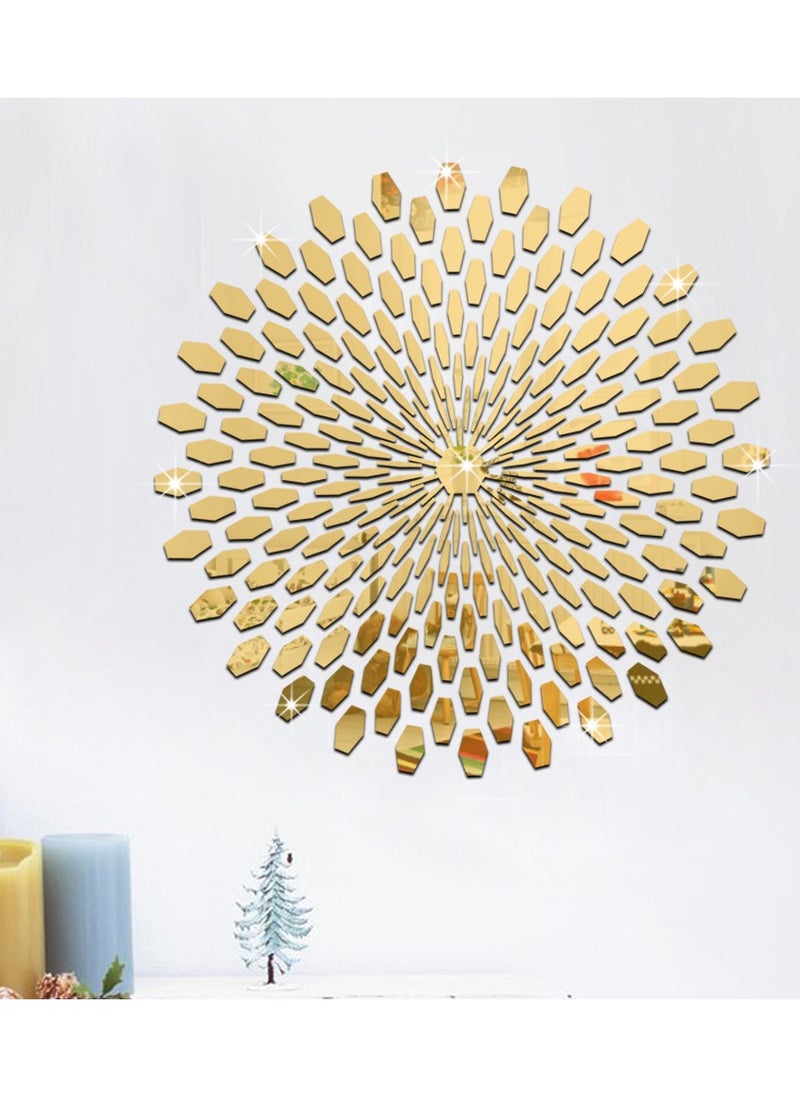 Generic - DIY Mirror Wall Stickers Acrylic Sun Flower Mirror Wall Stickers - Image 1