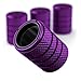 PC Autoworks Aluminum Tire Valve Stem Caps AntiRust Premium Anodized Aluminum CorrosionResistant Easy Install Universal Fit for Car Truck Bike SUV 1 PackSet of 4 Plum Purple - Image 2