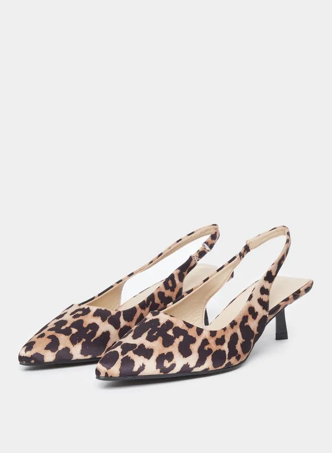 Styli Styli Women Leopard Print Low Heel Pumps
