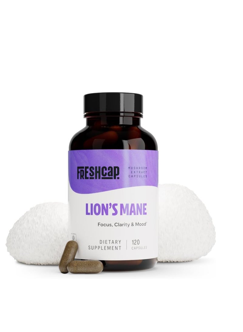 فريش كاب مشرومز مكمل غذائي لعرف الأسد، 120 كبسولة - Image 1
