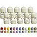 BOLSIUS 10 Ivory Pillar Candles - 2.25 x 4.75 Inches - Premium European Quality - Individually Wrapped - 33 Hours Burn - Image 2