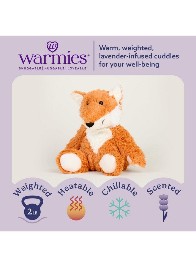 warmies Microwavable & Weighted Stuffed Animals, Fox - Heated Stuffed Animal Plushie for Warmth & Comfort - Cute Soft Plush Toys for Adults & Children (Boys, Girls, Babies & Toddlers) - Image 2