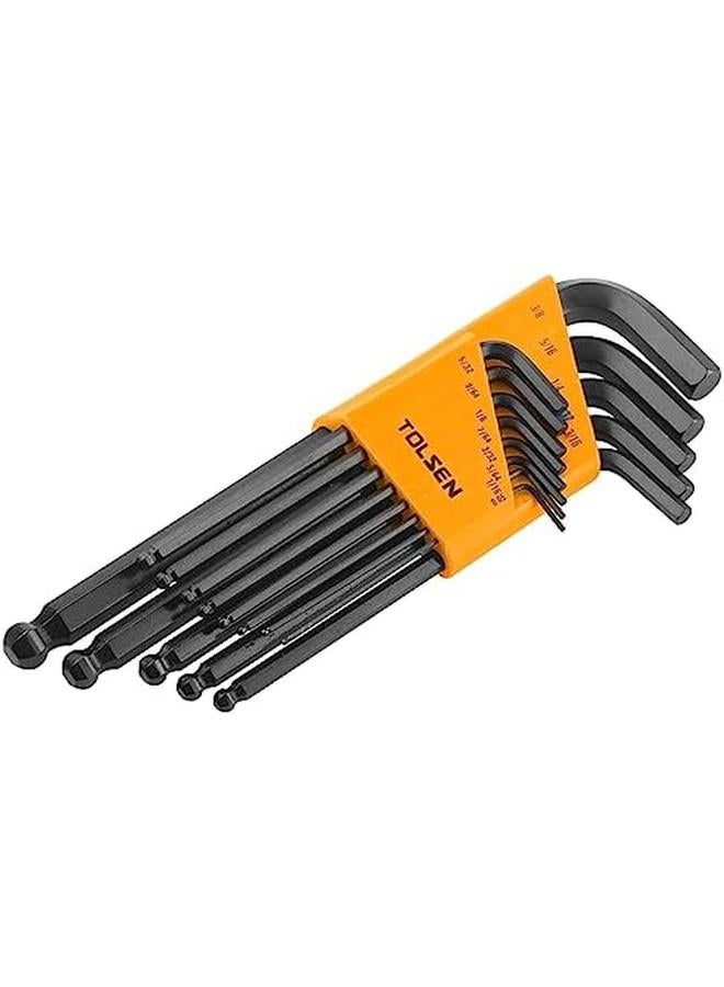 TOLSEN 13Pcs Ball Point Long Arm Hex Key Set Inch - Image 2