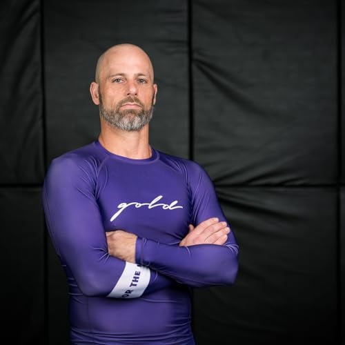 Gold BJJ Foundation Rash Guard - Ranked No-Gi and Gi Jiu Jitsu Rashguard (Short Sleeve, White, XXL) - Image 3