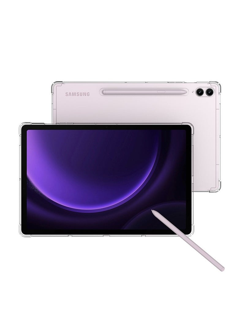 Youque - Samsung Galaxy Tab S9 FE Plus 12.4-inch Case Clear, Soft TPU Ultra-Thin Cover, Full Coverage Corner Air-Cushion Shockproof Samsung Galaxy Tab S9 FE Plus - Image 1