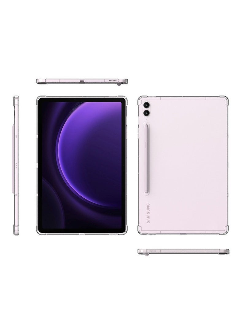 Youque - Samsung Galaxy Tab S9 FE Plus 12.4-inch Case Clear, Soft TPU Ultra-Thin Cover, Full Coverage Corner Air-Cushion Shockproof Samsung Galaxy Tab S9 FE Plus - Image 1