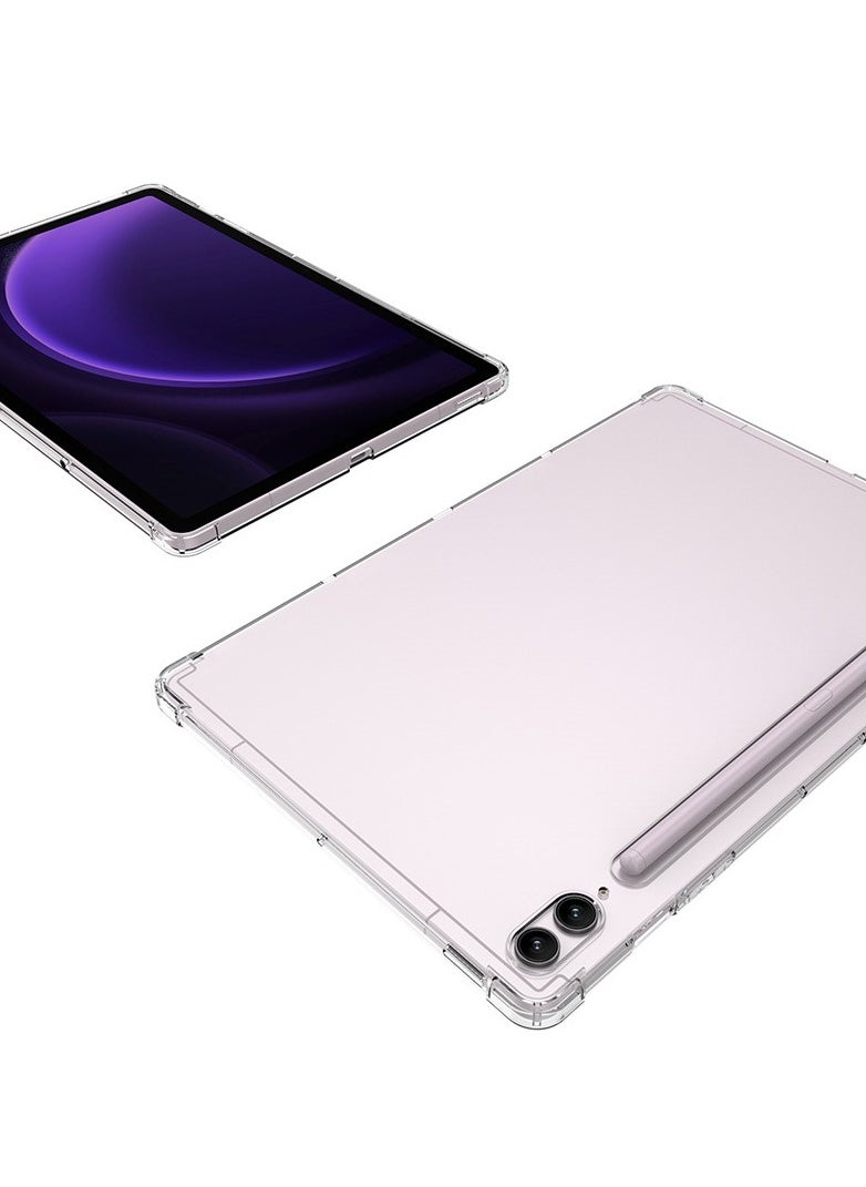 Youque - Samsung Galaxy Tab S9 FE Plus 12.4-inch Case Clear, Soft TPU Ultra-Thin Cover, Full Coverage Corner Air-Cushion Shockproof Samsung Galaxy Tab S9 FE Plus - Image 1