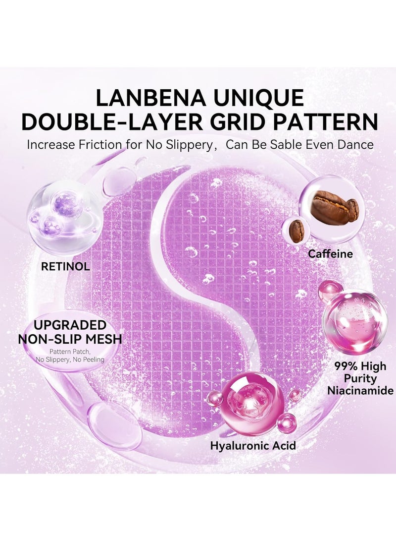 LANBENA Rejuvenating Retinol Hydra Gel Eye Patches - Image 3