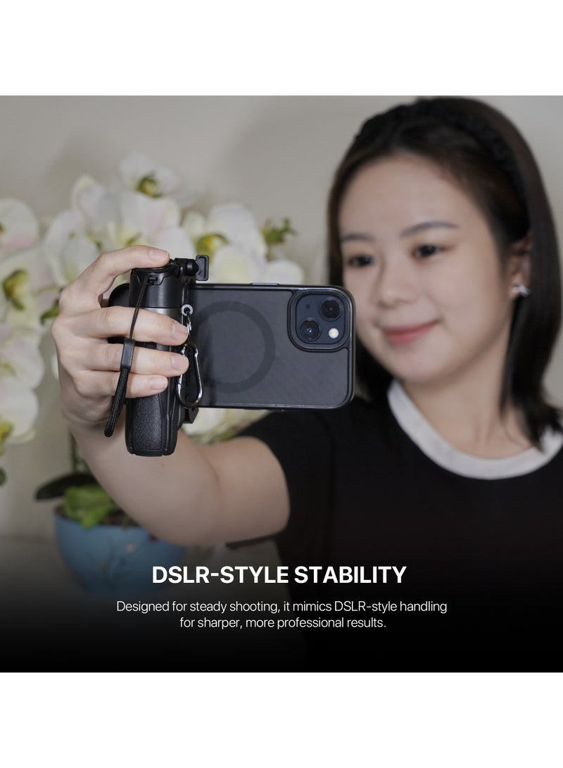 FANTECH Pocket Phone Tripod for Video Vlog Recording, Mini Portable Multi-Function Selfie Stick with Remote Control Photo Function, Retractable Handheld Phone Tripod Stand - Image 5
