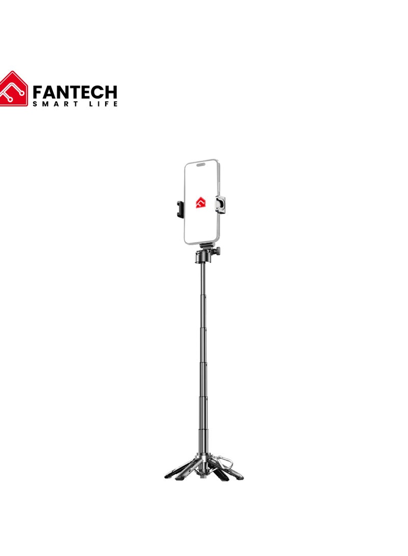 FANTECH Pocket Phone Tripod for Video Vlog Recording, Mini Portable Multi-Function Selfie Stick with Remote Control Photo Function, Retractable Handheld Phone Tripod Stand - Image 1