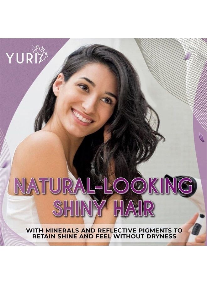 yuri - Premium Root Touch Up - Temporary Instant Root Concealer for Extending Time Between Coloring - Cover Up Grays and Roots with Color and no Spray - Lasts Until You Shampoo - Brown - Image 1