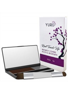 Premium Root Touch Up - Temporary Instant Root Concealer for Extending Time Between Coloring - Cover Up Grays and Roots with Color and no Spray - Lasts Until You Shampoo - Brown