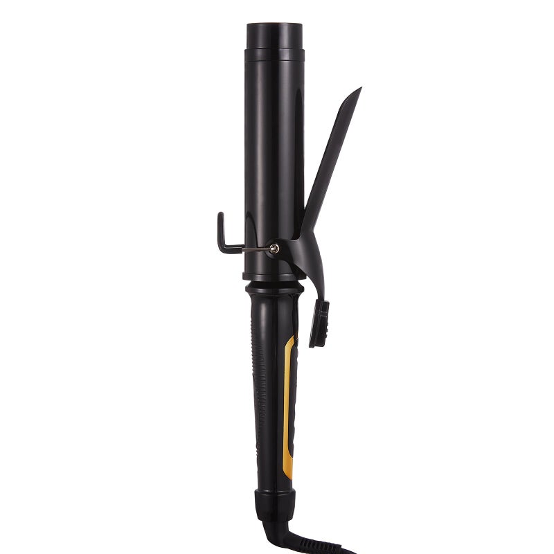 Lanvier 1 1/2 Inch Curling Iron 1.5" Barrel Curling for Medium & Long Hair with Soft and Relax Curls, Up to 450Â°F Worldwide Voltage (100-240V) Hair Curler for Traveling, Hair Waving Style Tool â€“ Black - Image 4