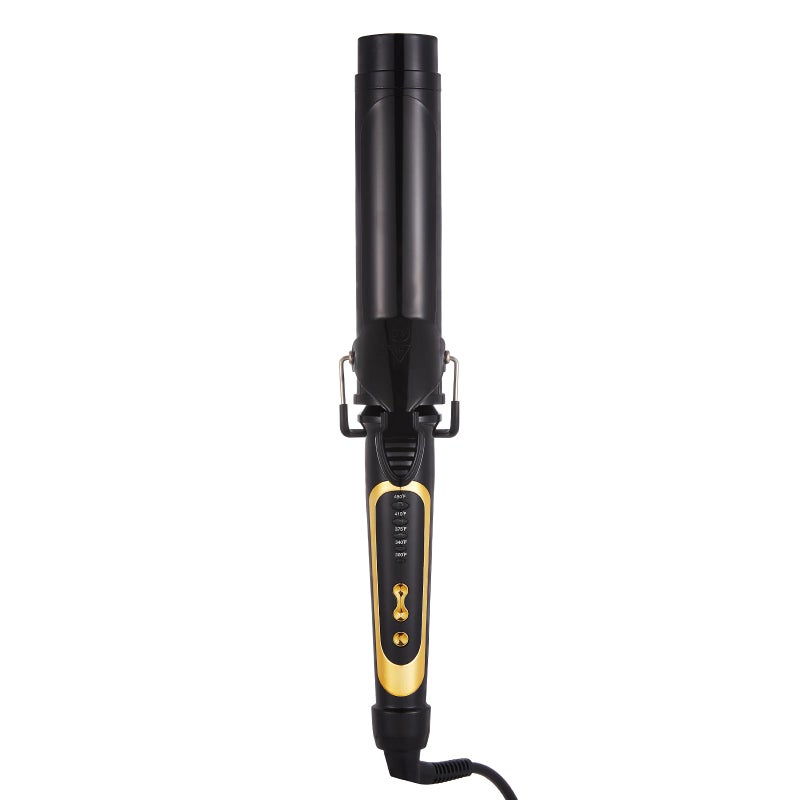 Lanvier 1 1/2 Inch Curling Iron 1.5" Barrel Curling for Medium & Long Hair with Soft and Relax Curls, Up to 450Â°F Worldwide Voltage (100-240V) Hair Curler for Traveling, Hair Waving Style Tool â€“ Black - Image 2
