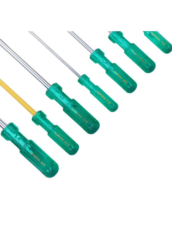 Taparia TAPARIA 1013 Hanging Pouch Screw Driver Kit (Set of 8), green & chrome, 8 screw driver 713, 922, 725, 828, 912, 712, 937, p5 861 75  - Image 2