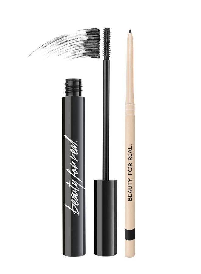 Beauty For Real I-Line 24-7 Eyeliner (Black Magic) & Hi-Def Mascara (Just Black) Set - Long-Wearing, Waterproof Gel Eyeliner + Defining & Volumizing Lash Definer - 1.1 oz - Image 1