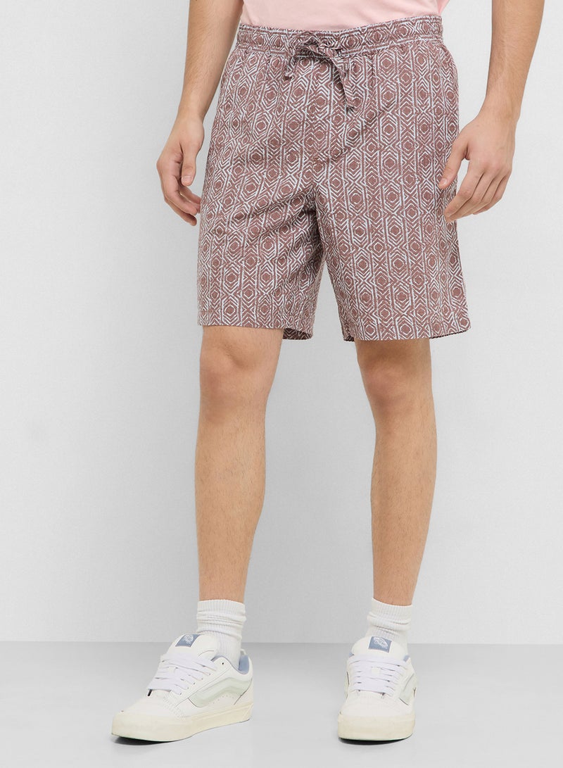 JACK & JONES JPSTJAIDEN SEERSUCKER AOP SHORT SRT - Image 1