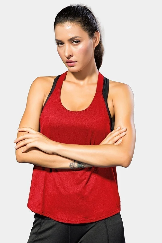 SVL Women's Racerback T-shirt - Red - SVL