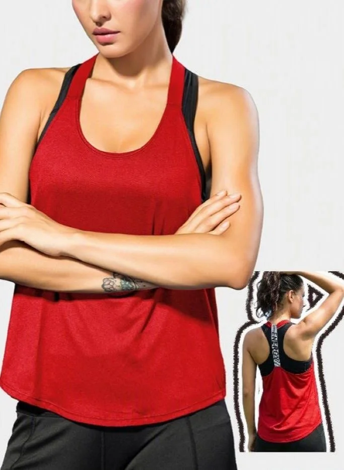 SVL Women's Racerback T-shirt - Red - SVL