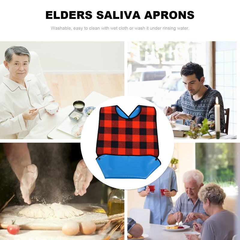 Adult Bib Reusable Washable Bib Eating Bib Clothing Protector for Men Women - Image 5