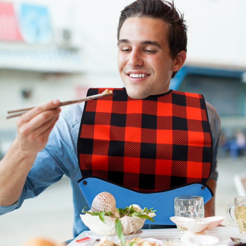 Adult Bib Reusable Washable Bib Eating Bib Clothing Protector for Men Women - Image 2
