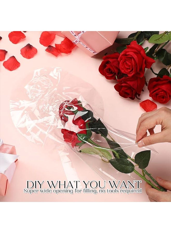Happy D 15-pack large wedding transparent fillable balloons pre-stretched with wide mouth, bobo balloons, suitable for weddings, bridal showers, birthdays (21-inch inflated) - Image 4