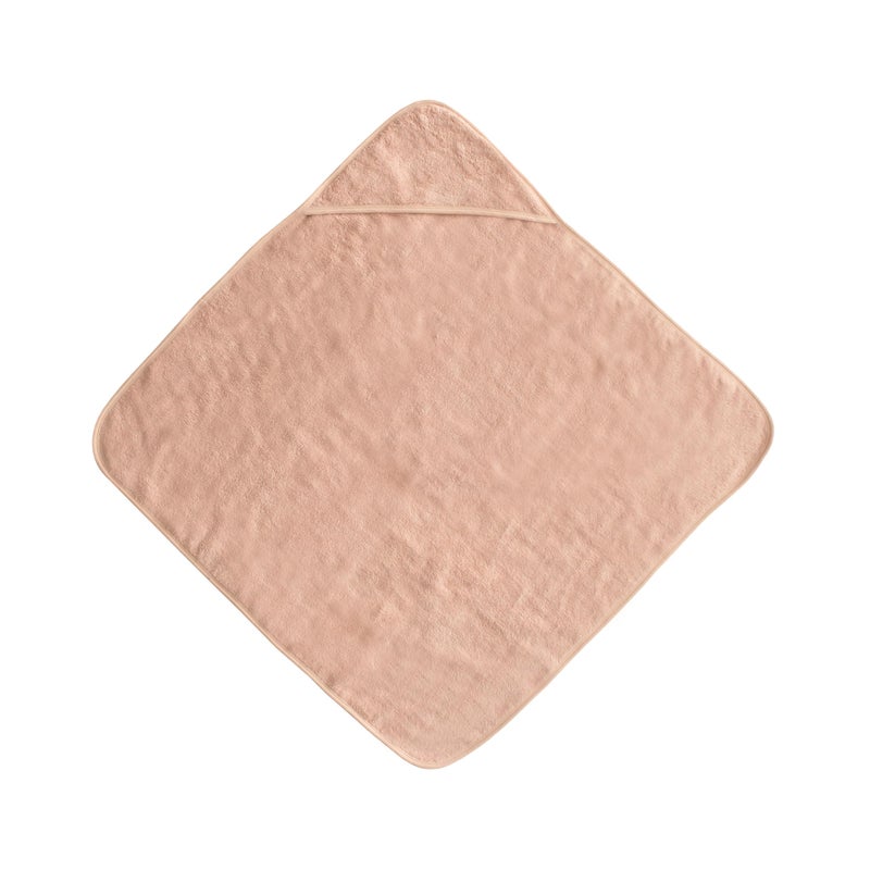 mushie Baby Hooded Towel | Organic Cotton (Blush) - Image 2