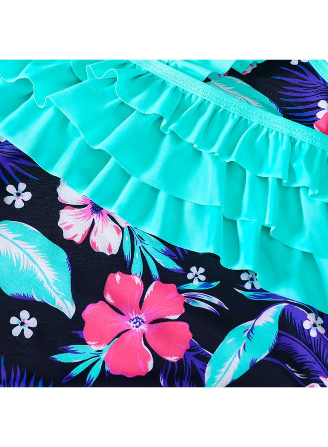 Loquat 2023 Girls' Swimwear Girl's Ruffled Swimwear Quick-drying Children's Swimwear-Color:YY 151-6- - Image 5