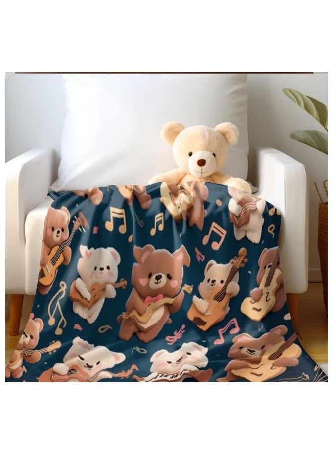 general Baby and children's cartoon flannel thin blanket (warm and comfortable, suitable for sleep, game use) 70cm*100cm - 515 - Image 3