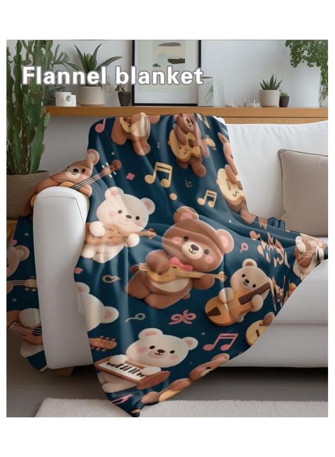 general Baby and children's cartoon flannel thin blanket (warm and comfortable, suitable for sleep, game use) 70cm*100cm - 515 - Image 1
