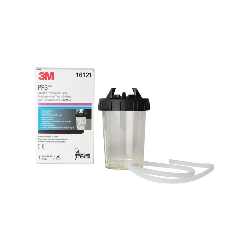 3M PPS (Original Series) H/O Pressure Cup with Air Hose, 16121, Mini, 6 oz, Use w/ 3M Accuspray HGP Spray Gun for Thick High-Viscosity Paints, Stains, Varnishes, Coatings and Primers, 1 Pack - Image 4