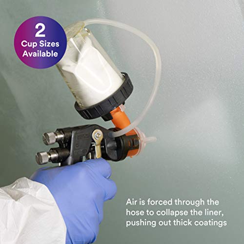 3M PPS (Original Series) H/O Pressure Cup with Air Hose, 16121, Mini, 6 oz, Use w/ 3M Accuspray HGP Spray Gun for Thick High-Viscosity Paints, Stains, Varnishes, Coatings and Primers, 1 Pack - Image 5