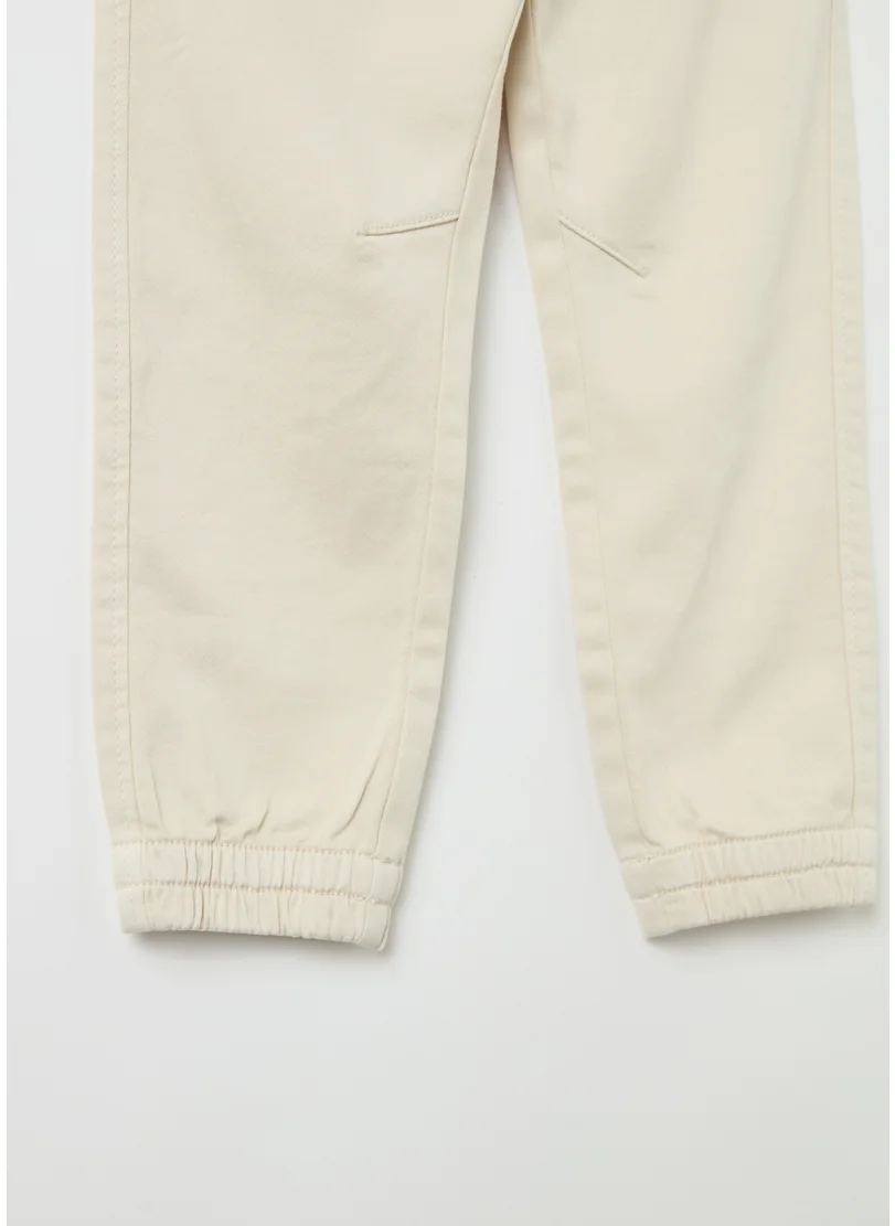 Ovs Stretch cotton joggers with drawstring