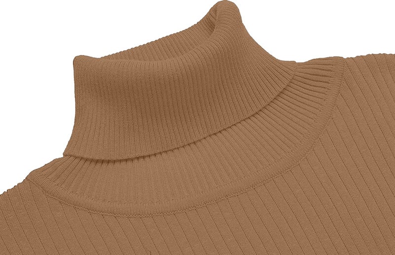 NORTHWIND Men's High Turtle Neck Cotton T-Shirt (N Gold, Small), Slim Fit - Image 4